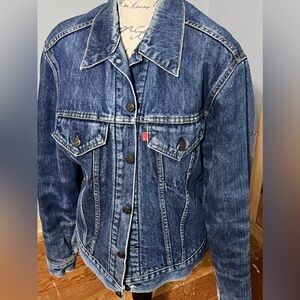 Levi Strauss blanket lined Denim Jacket western bike jacket